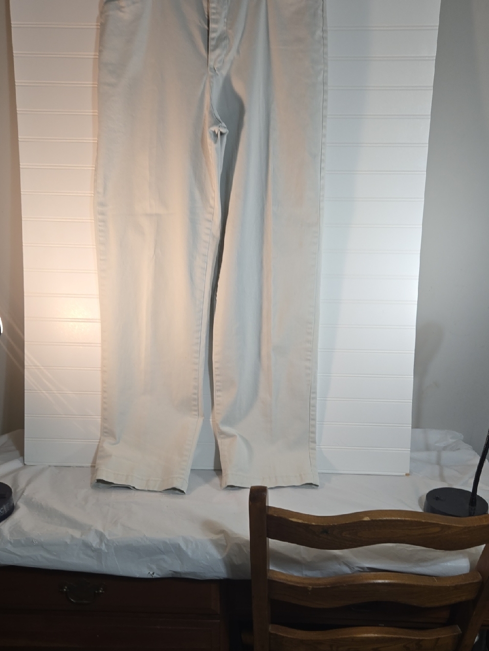 Lee Beige Wide Leg Trousers
